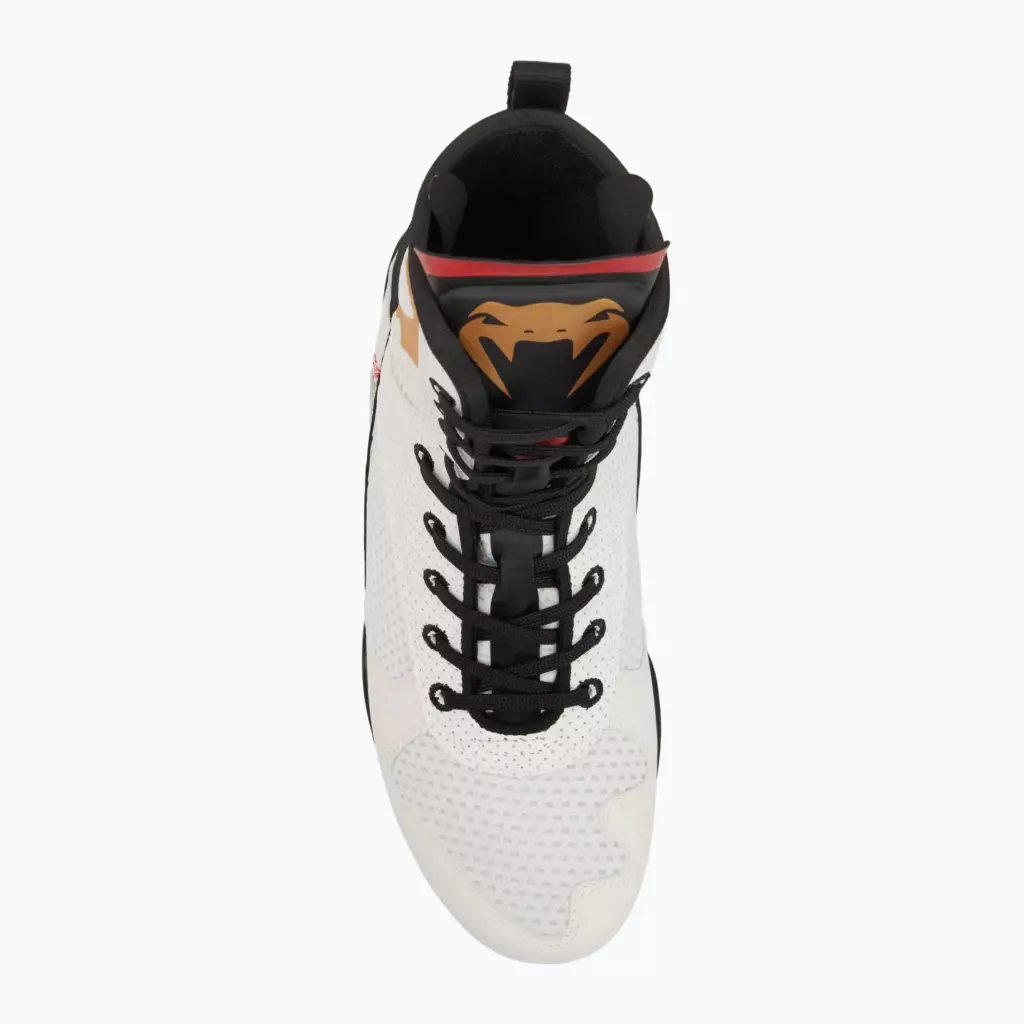 Боксёрки Venum Elite Boxing ice/gold logo