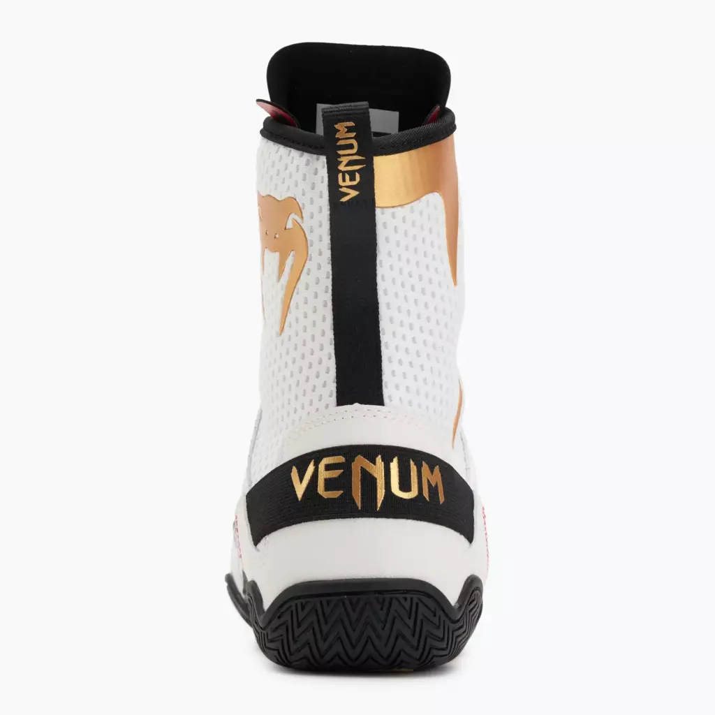 Боксёрки Venum Elite Boxing ice/gold logo