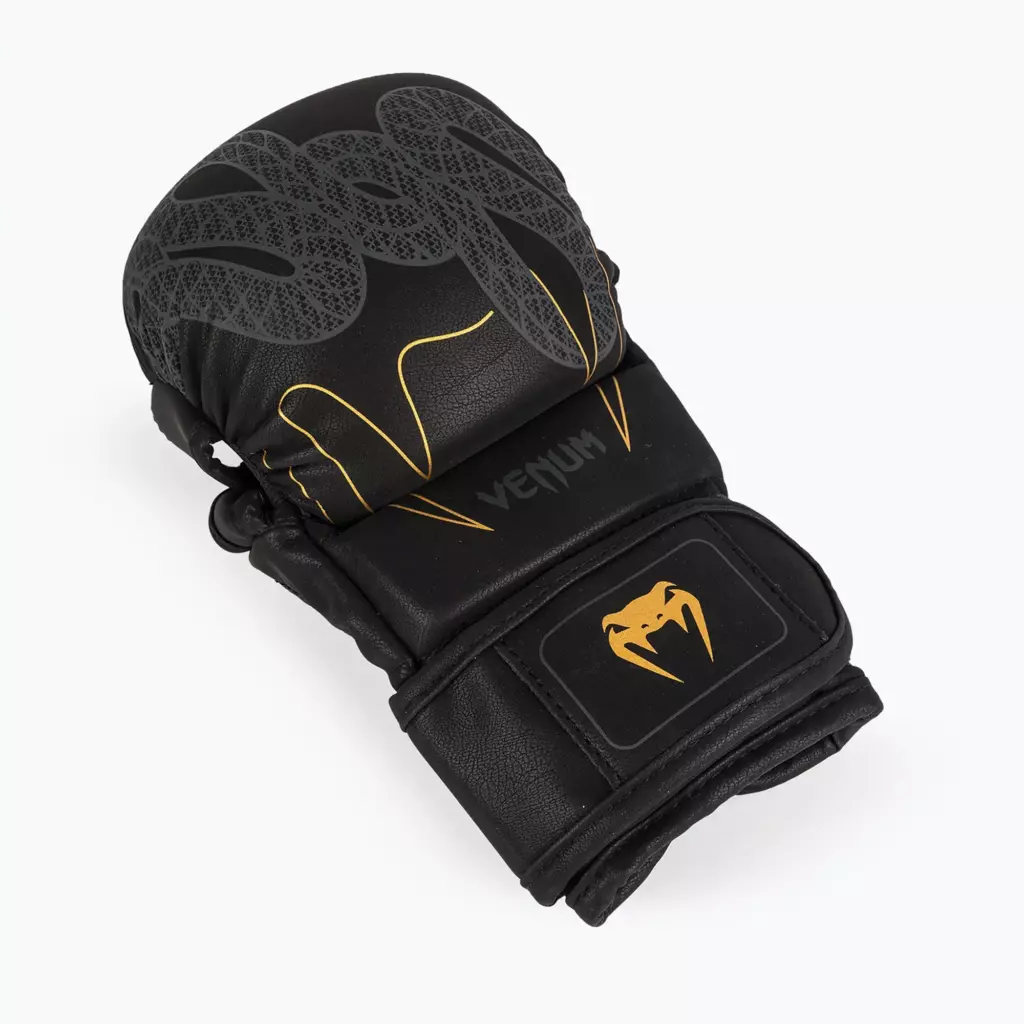 Боксёрские перчатки Venum Serpenti Sparring black/silver/gold