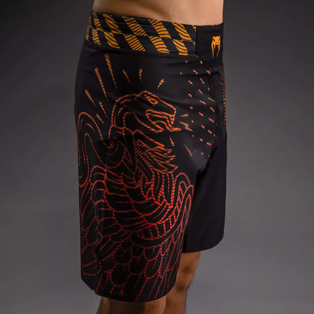 Шорты Venum Quetzal Fury black/fury red/tangerine