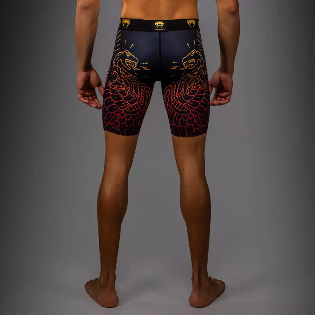 Компрессионные Шорты Venum Quetzal Fury Vale Tudo black/fury red/tangerine