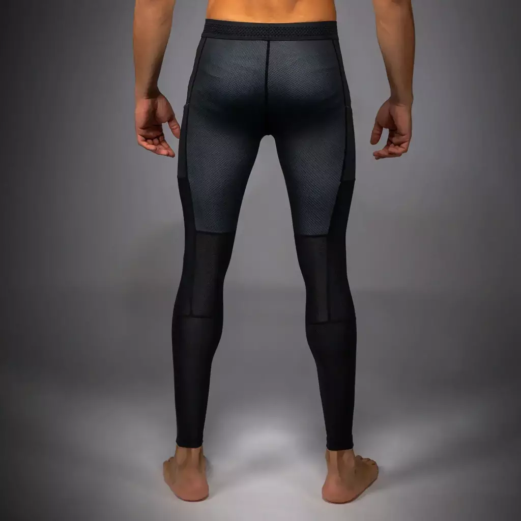 Компрессионные штаны Venum No Gi Spats black/silver grey