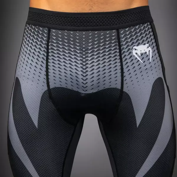 Компрессионные штаны Venum No Gi Spats black/silver grey