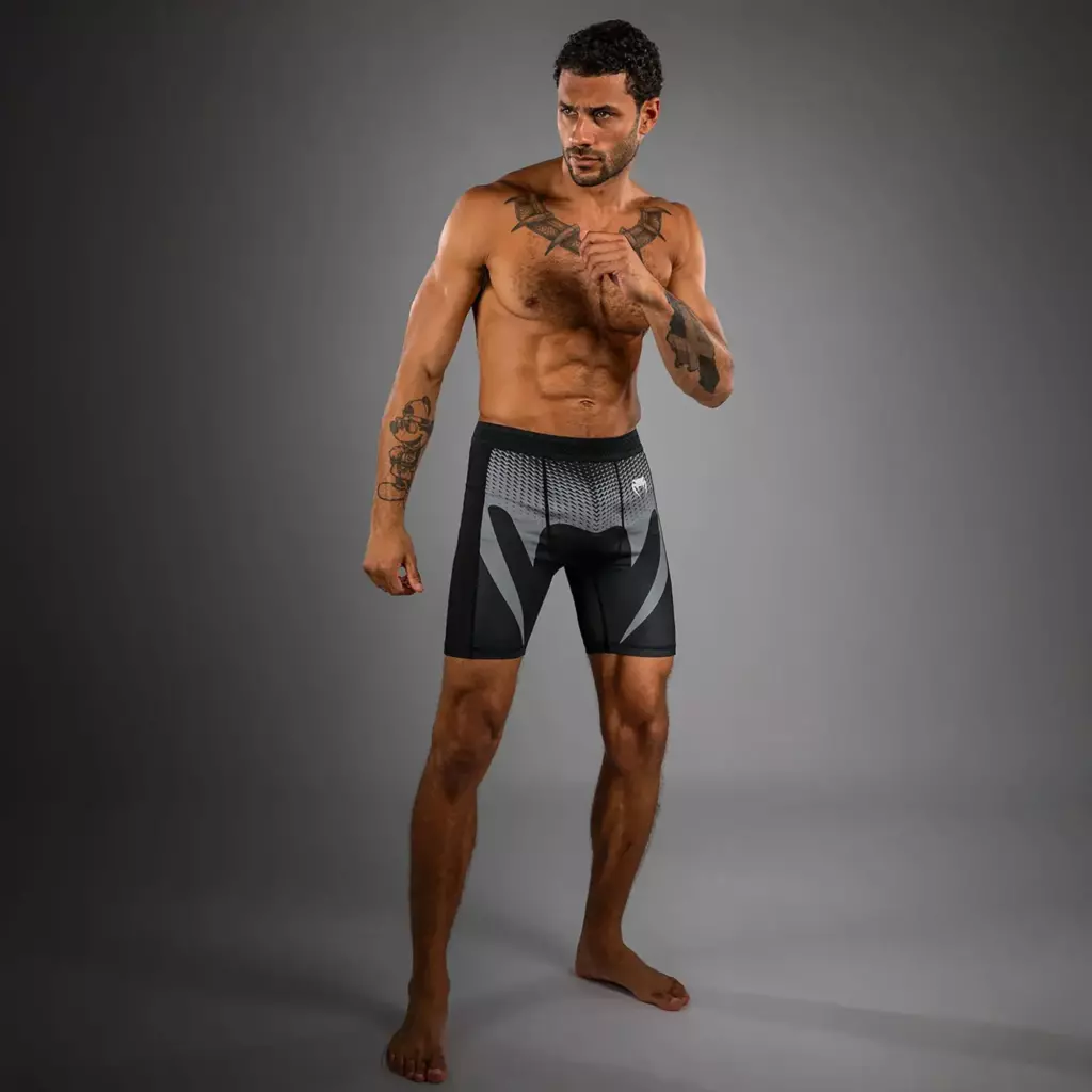 Компрессионные Шорты Venum NoGi black/silver grey
