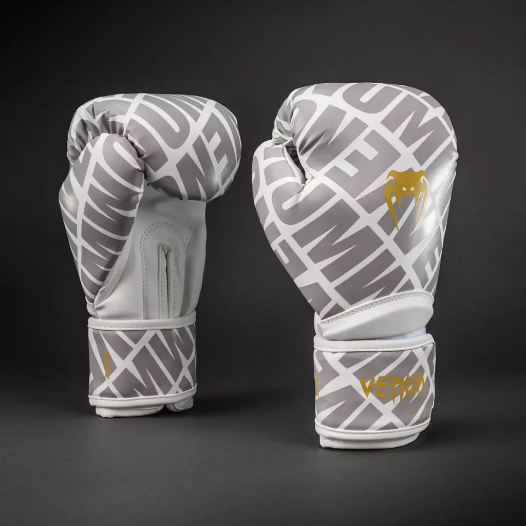 Боксёрские перчатки Venum Contender 1.5 XT 3D Boxing white/gold