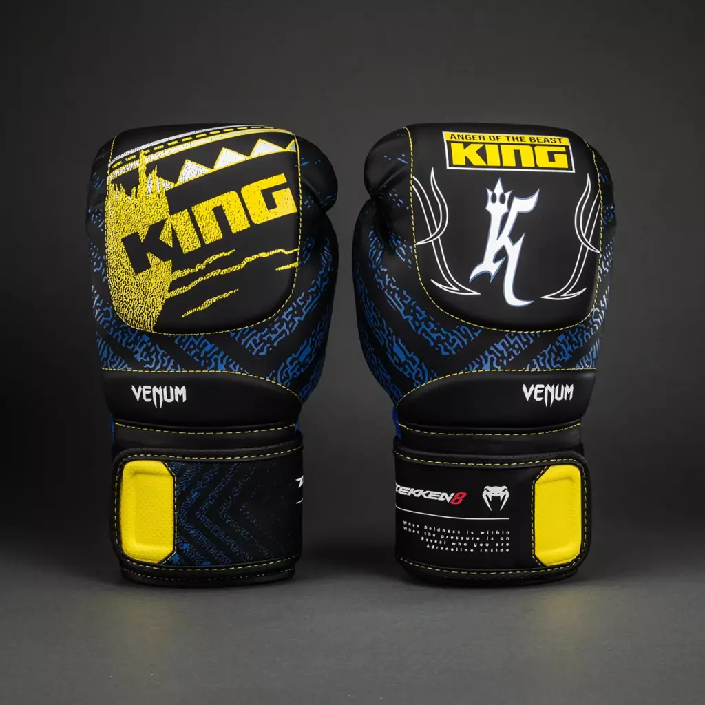 Боксёрские перчатки Venum x TEKKEN 8 King Boxing black/yellow