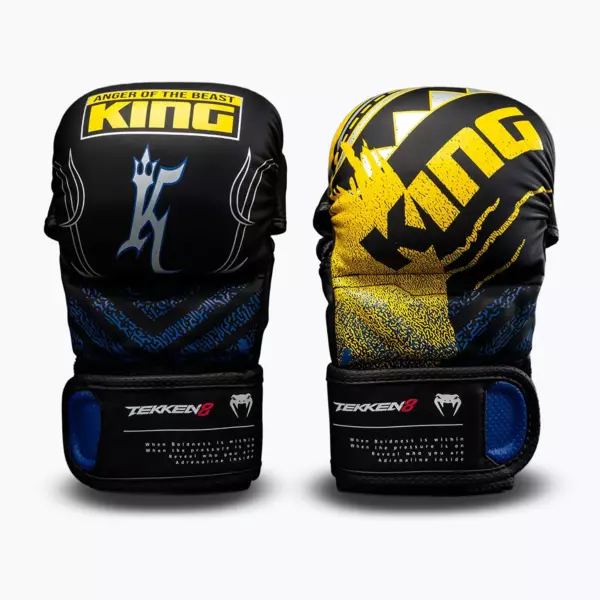 Спарринговые перчатки Venum x TEKKEN 8 King Boxing black/yellow