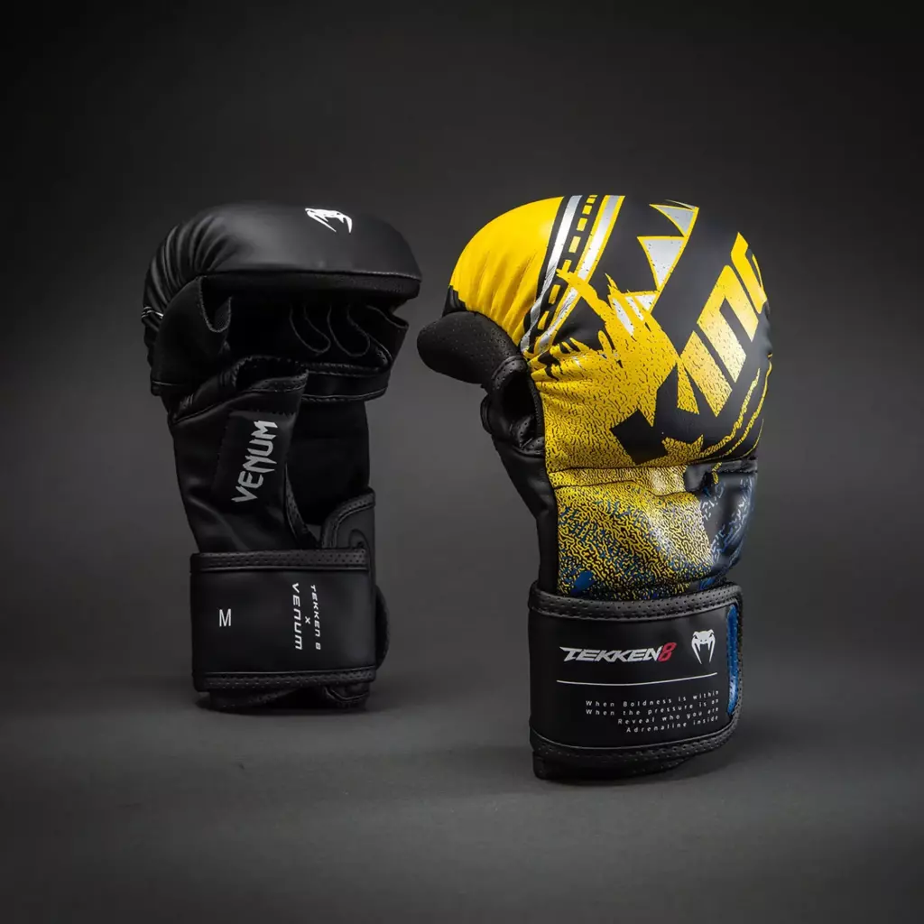 Спарринговые перчатки Venum x TEKKEN 8 King Boxing black/yellow