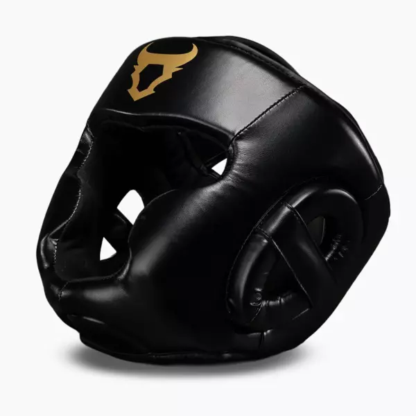 Боксёрский шлем Venum Ringhorns Charger Headgear black/gold