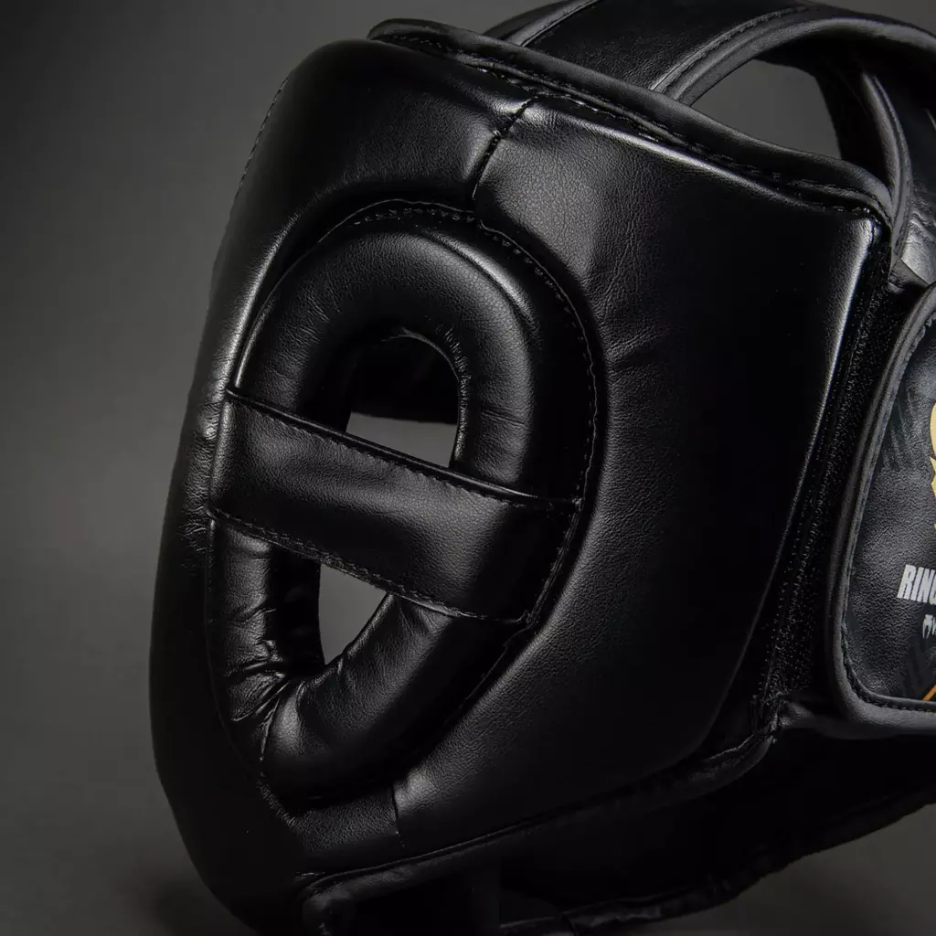 Боксёрский шлем Venum Ringhorns Charger Headgear black/gold