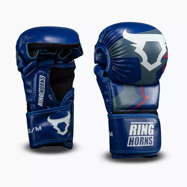 Боксёрские перчатки Venum Ringhorns Charger navy blue/red