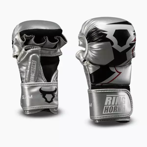 Боксёрские перчатки Venum Ringhorns Charger silver/black