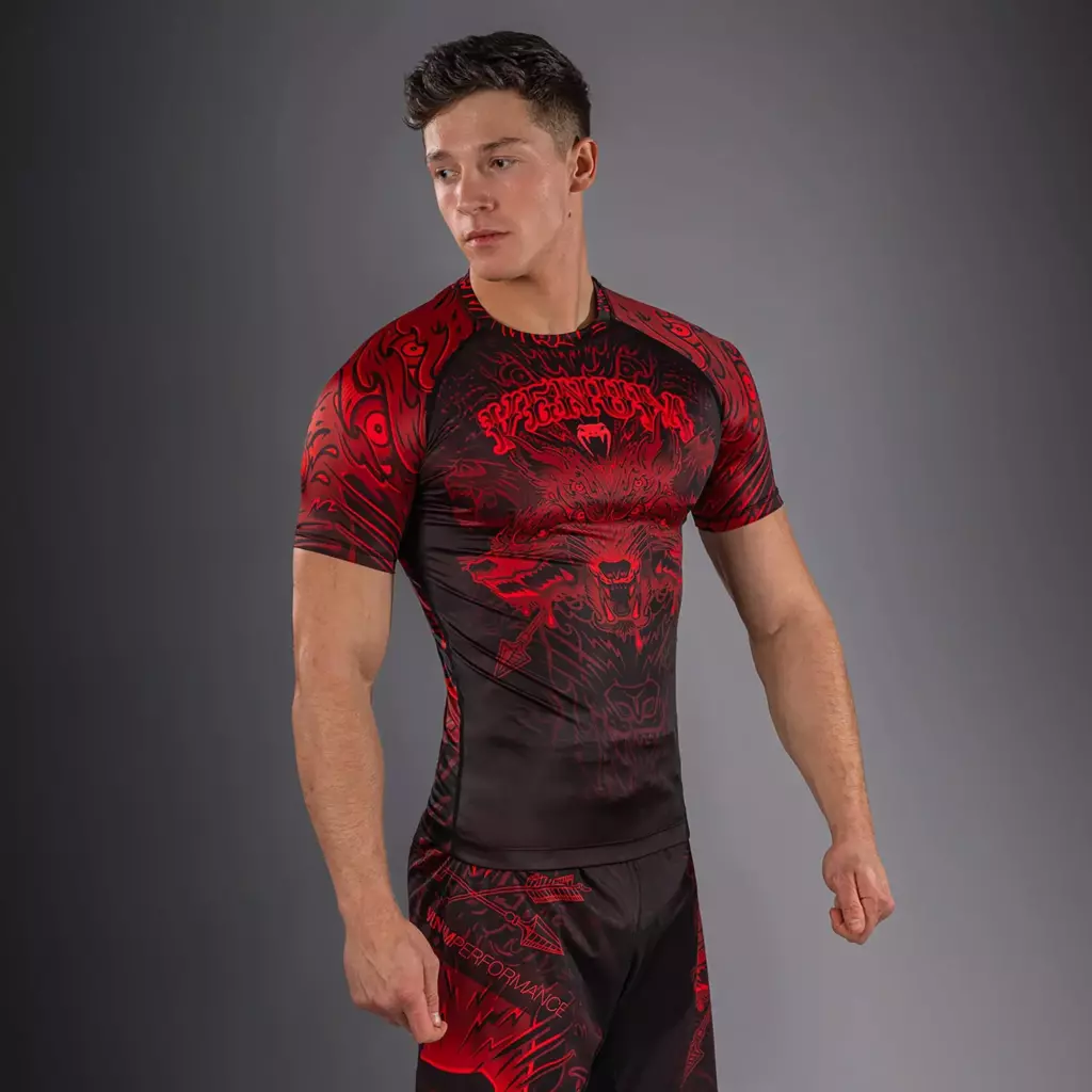 Рашгард Venum Wolf Atak black/red