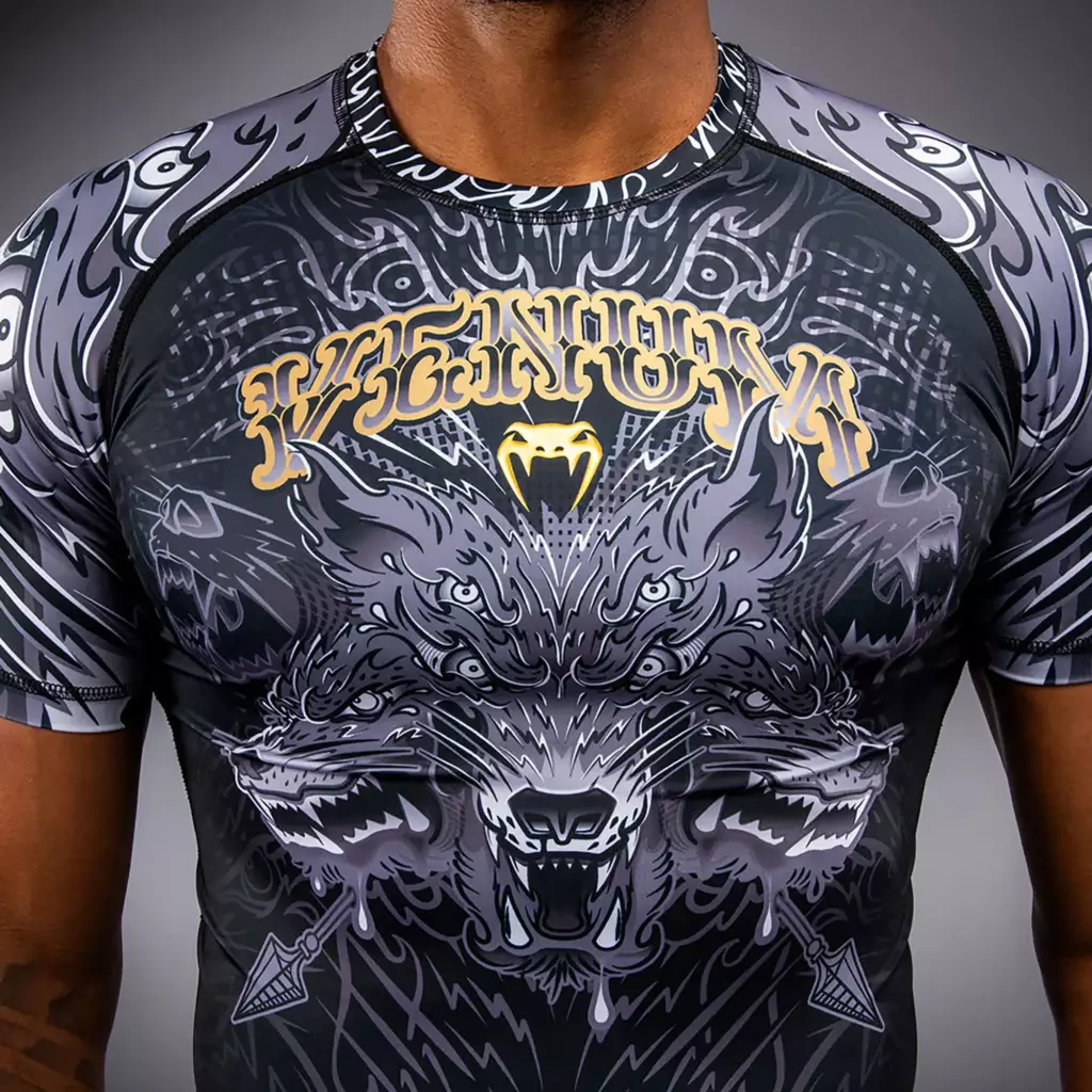 Рашгард Venum Wolf Atak black/grey