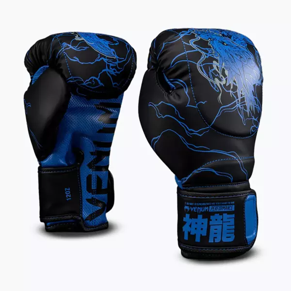 Боксёрские перчатки Venum Thunder Dragon Boxing black/royal blue
