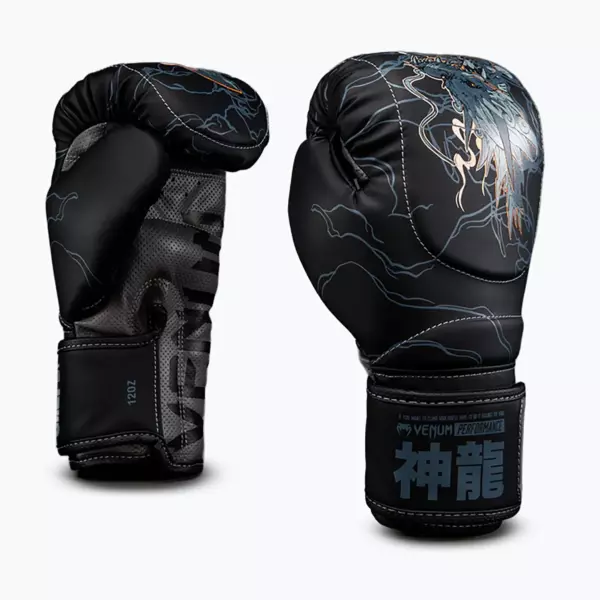 Боксёрские перчатки Venum Thunder Dragon Boxing black/grey/copper