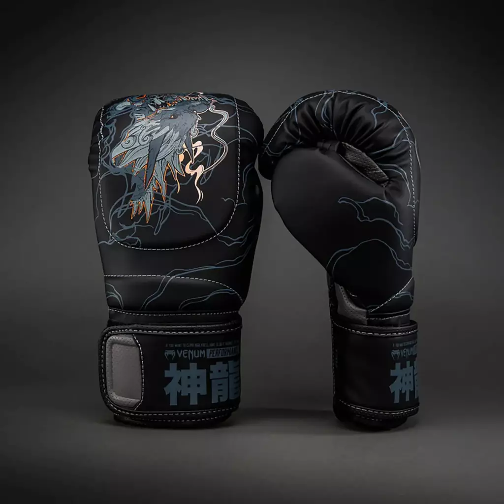 Боксёрские перчатки Venum Thunder Dragon Boxing black/grey/copper