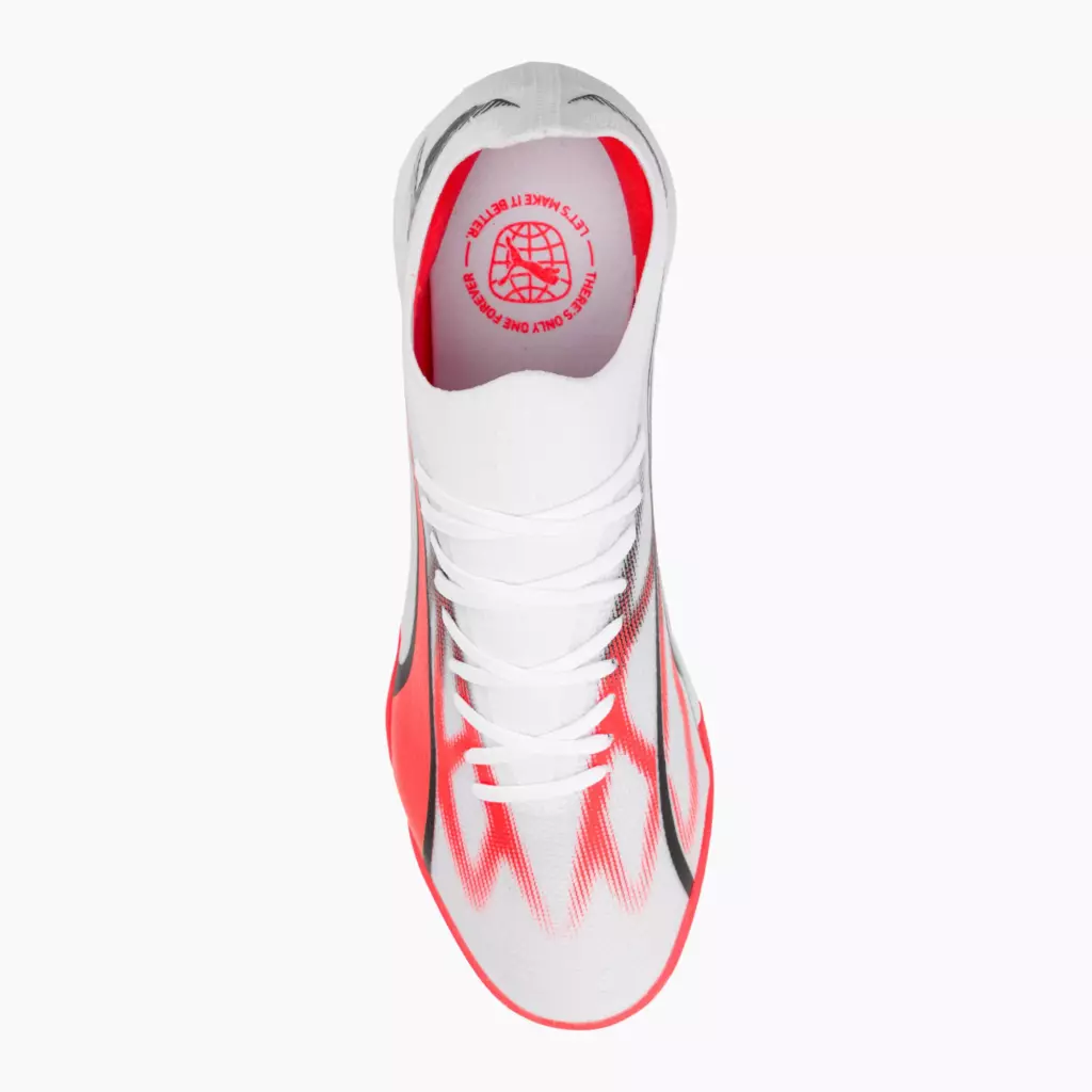 Футзалки PUMA Ultra Match IT puma white/puma black/fire orchid