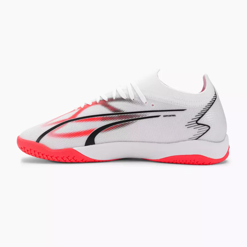 Футзалки PUMA Ultra Match IT puma white/puma black/fire orchid