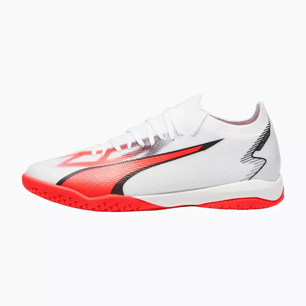 Футзалки PUMA Ultra Match IT puma white/puma black/fire orchid