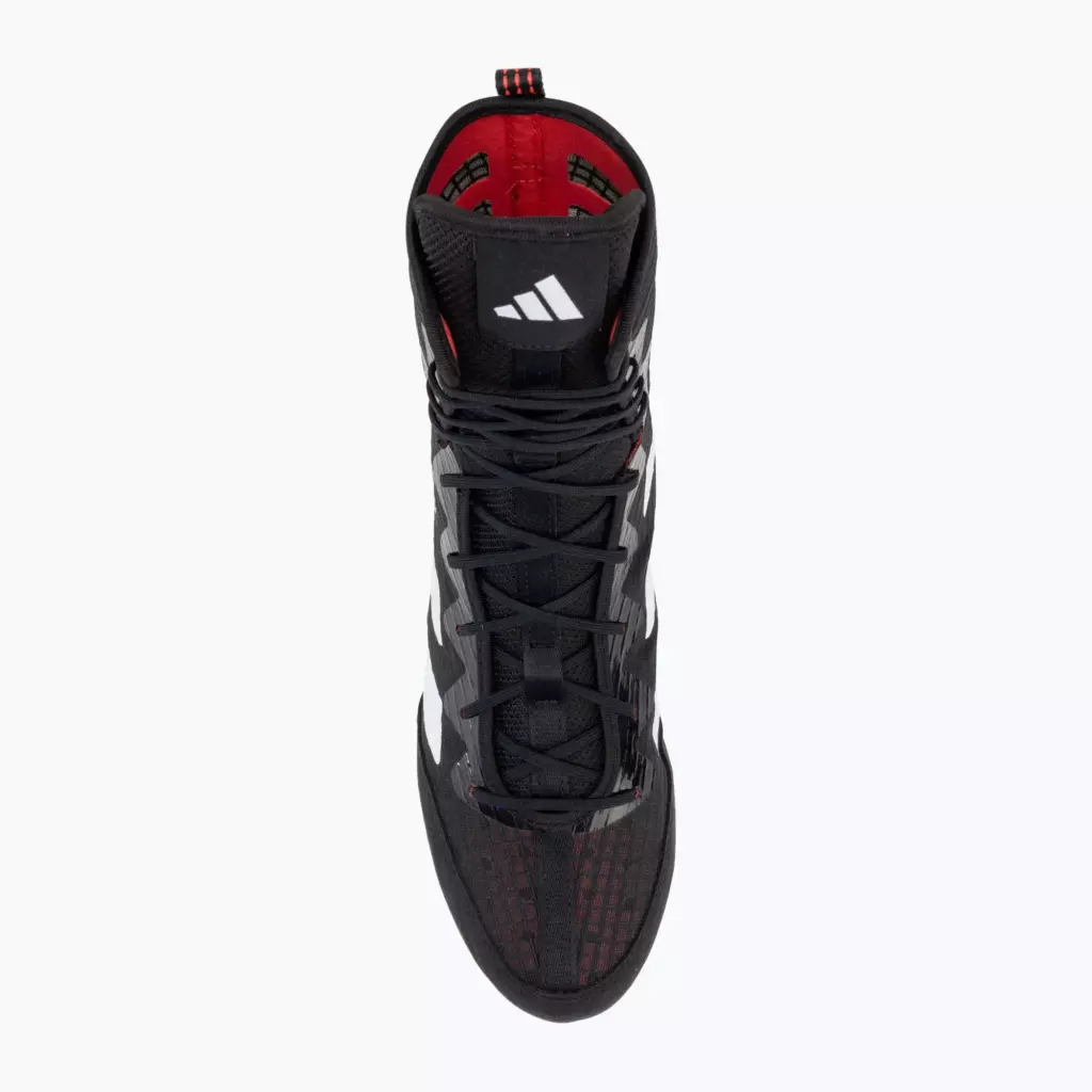 Боксёрки Adidas Box Hog 4 core black/cloud white/pure ruby