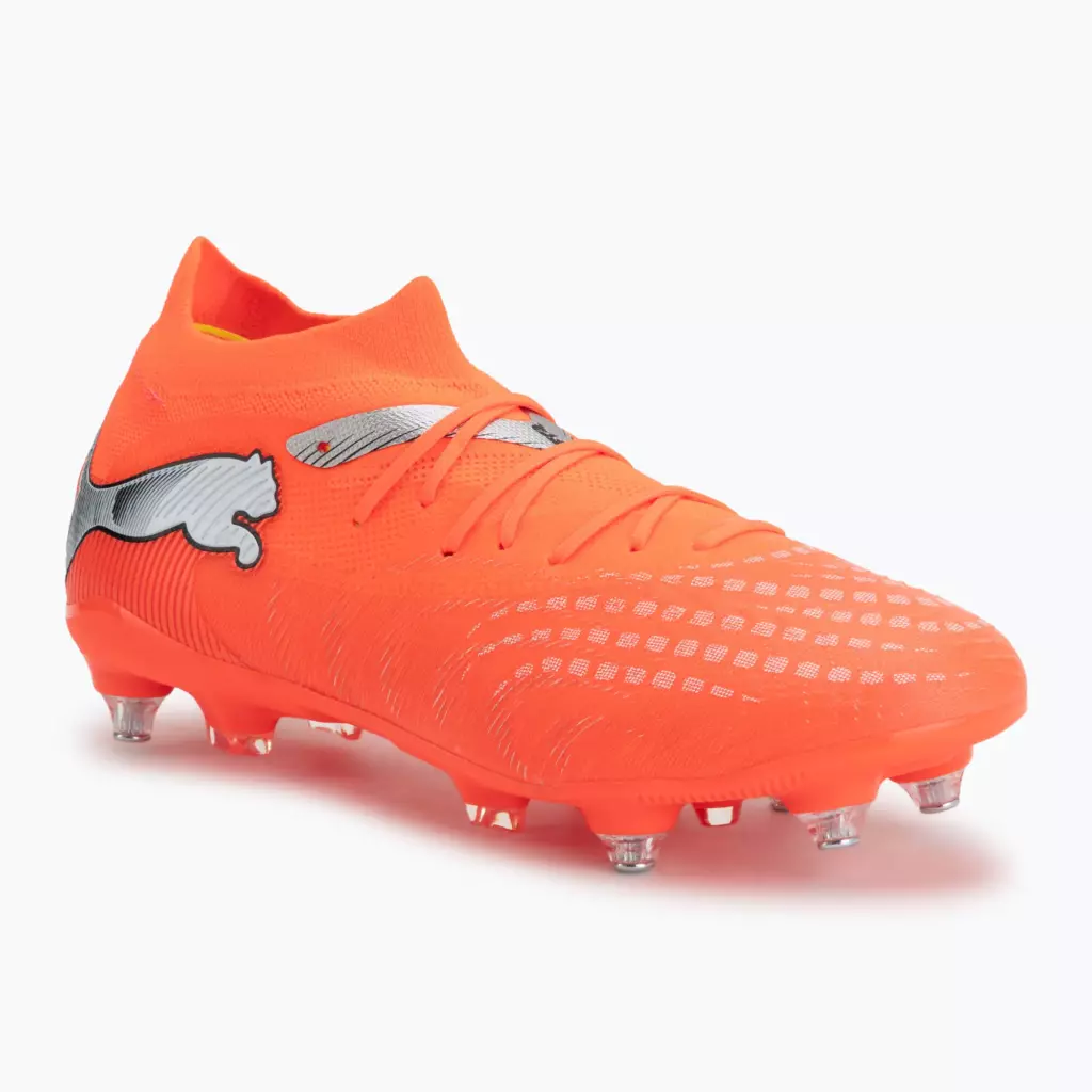 Футбольные бутсы PUMA Future 9 Match MxSG glowing red/puma white/puma black/puma silver