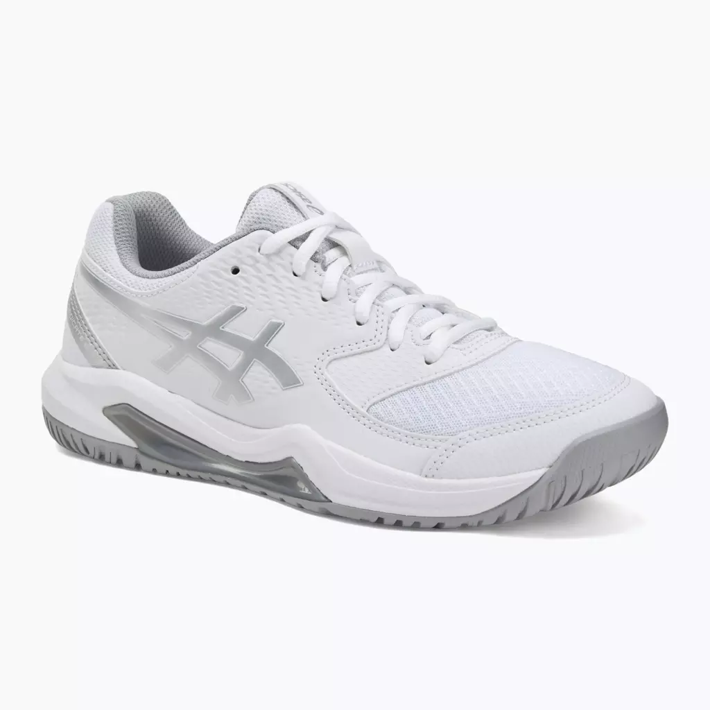 Женские Теннисные Кроссовки ASICS Gel-Dedicate 8 W white/pure silver