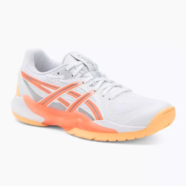 Кроссовки волейбольные ASICS Powerbreak FF white/vivid coral