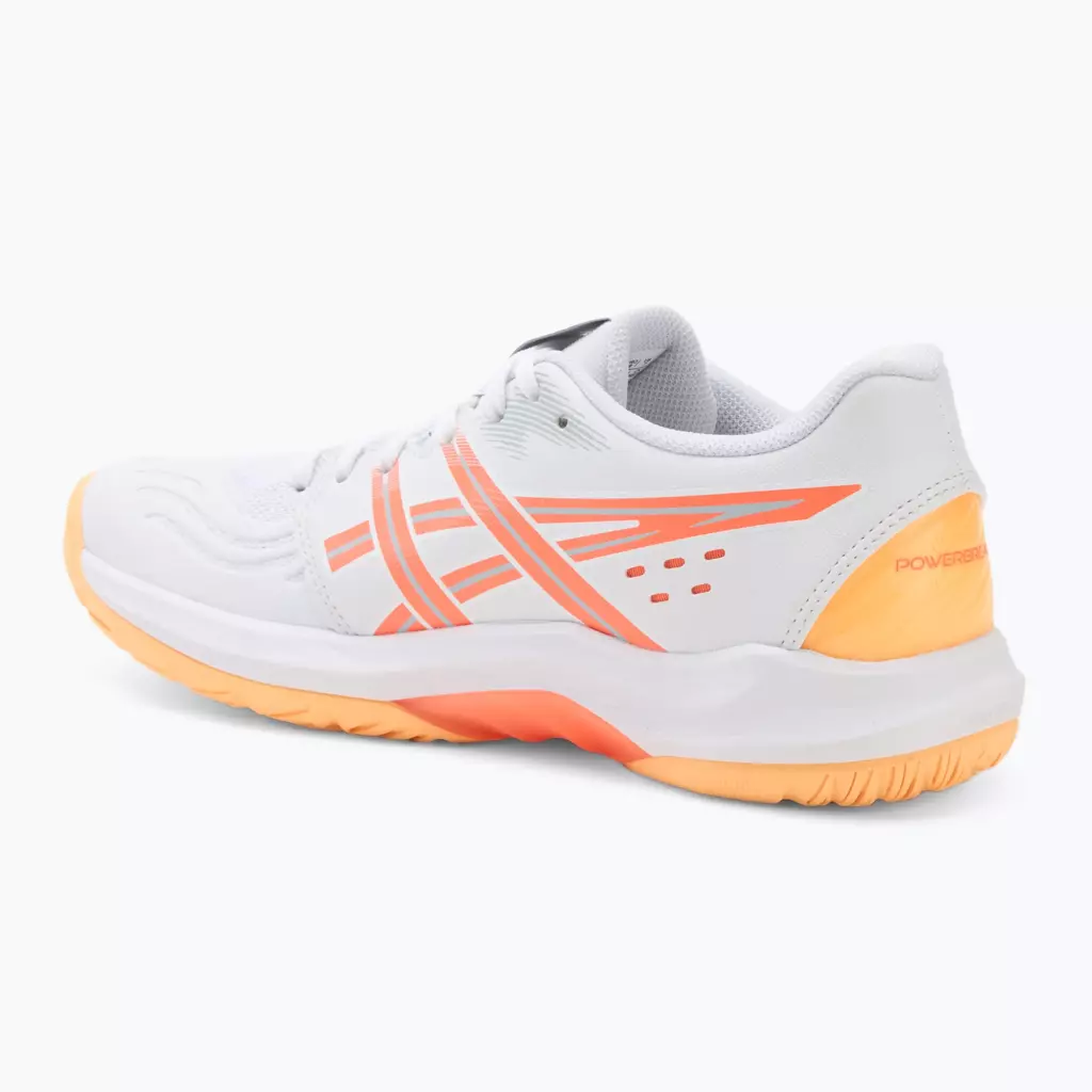 Кроссовки волейбольные ASICS Powerbreak FF white/vivid coral