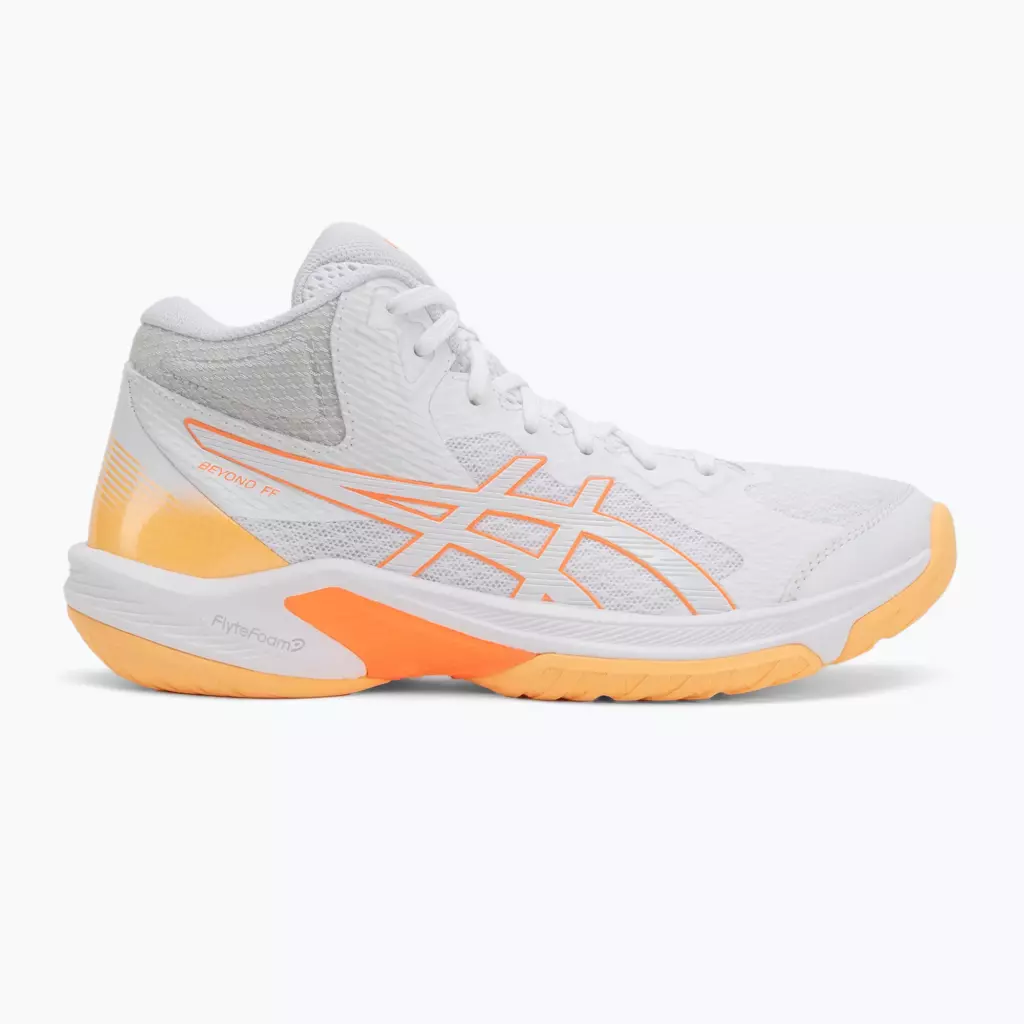 Кроссовки волейбольные ASICS Beyond FF MT white/vivid coral
