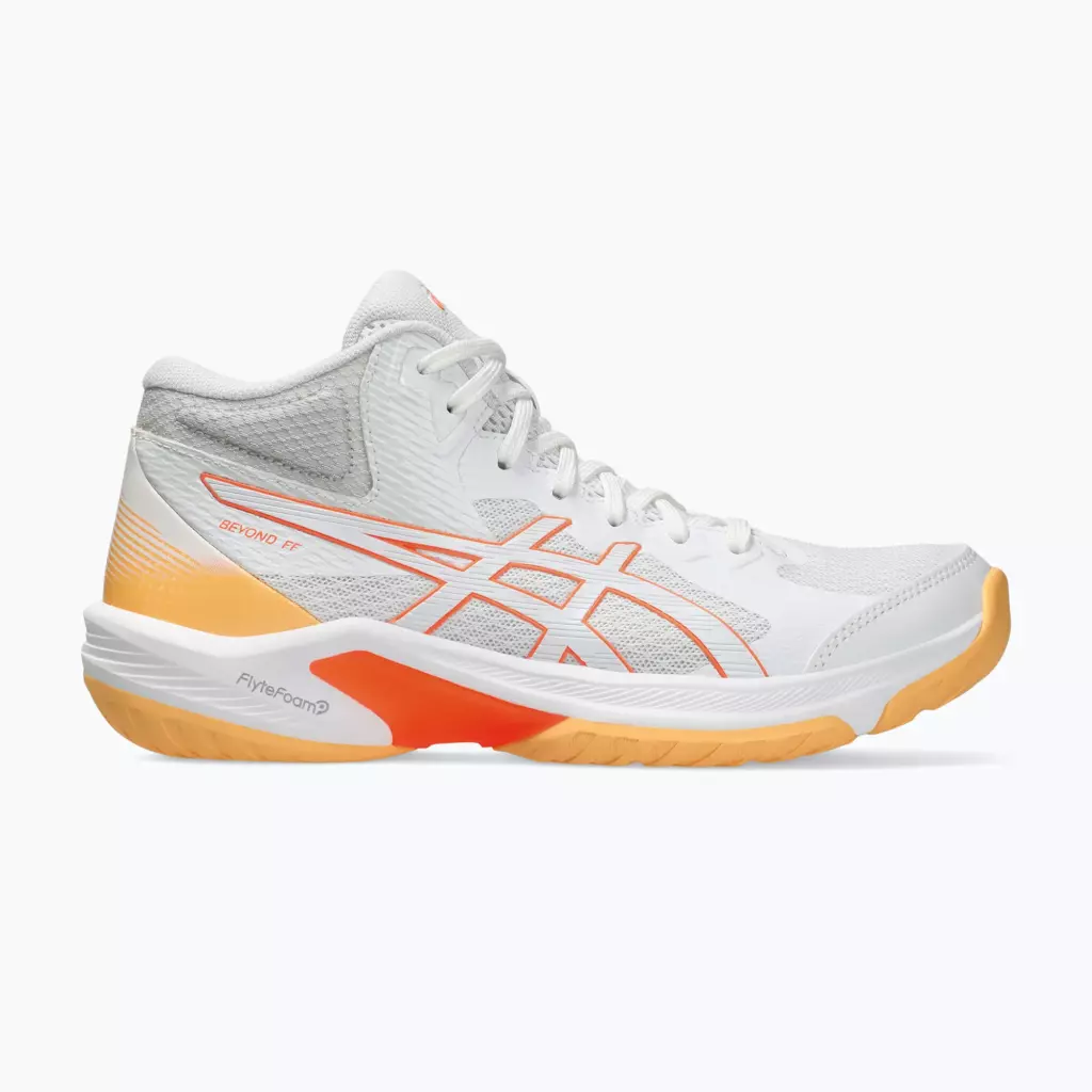 Кроссовки волейбольные ASICS Beyond FF MT white/vivid coral