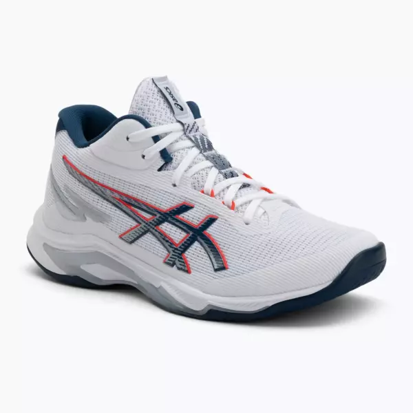 Кроссовки волейбольные ASICS Netburner Ballistic FF 4 white/mako blue