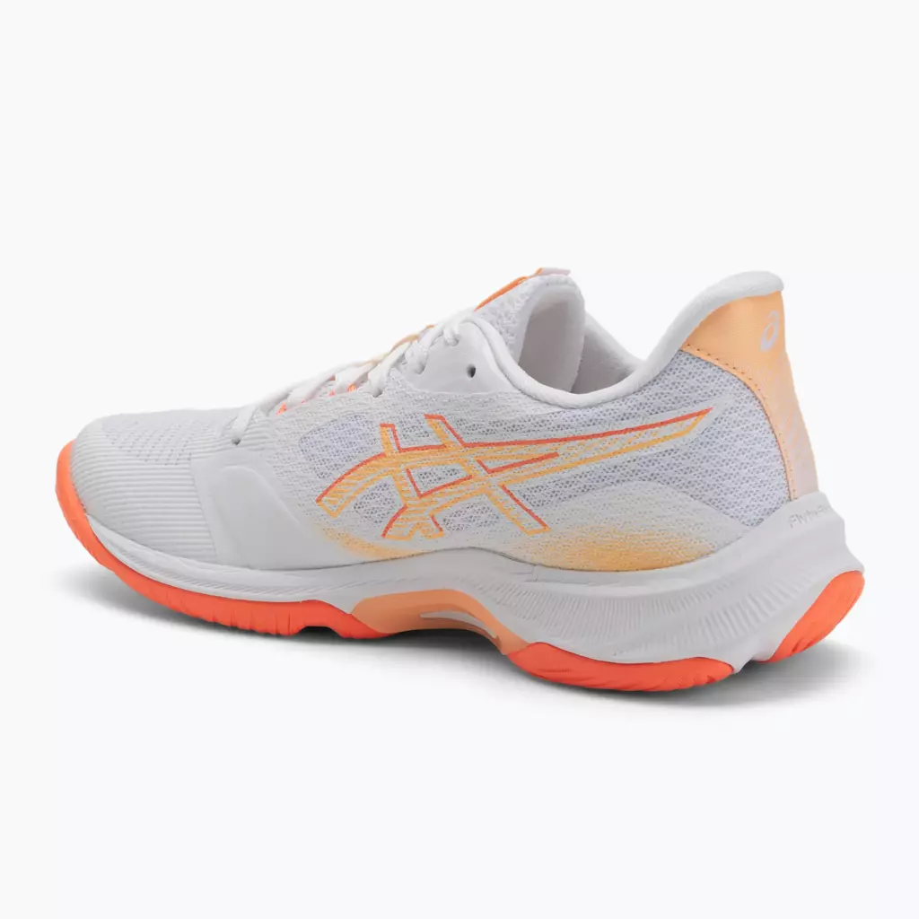 Кроссовки волейбольные ASICS Netburner Ballistic FF 4 white/vivid coral
