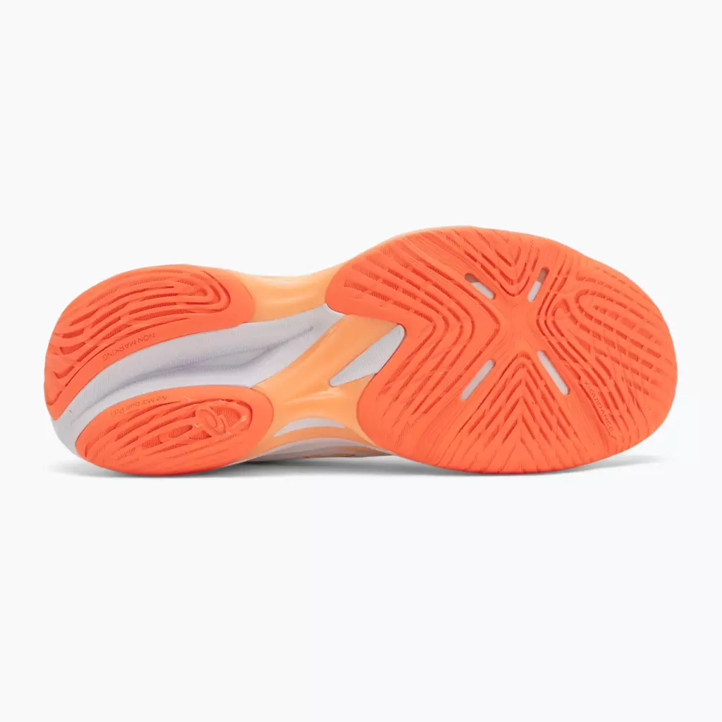 Кроссовки волейбольные ASICS Netburner Ballistic FF 4 white/vivid coral