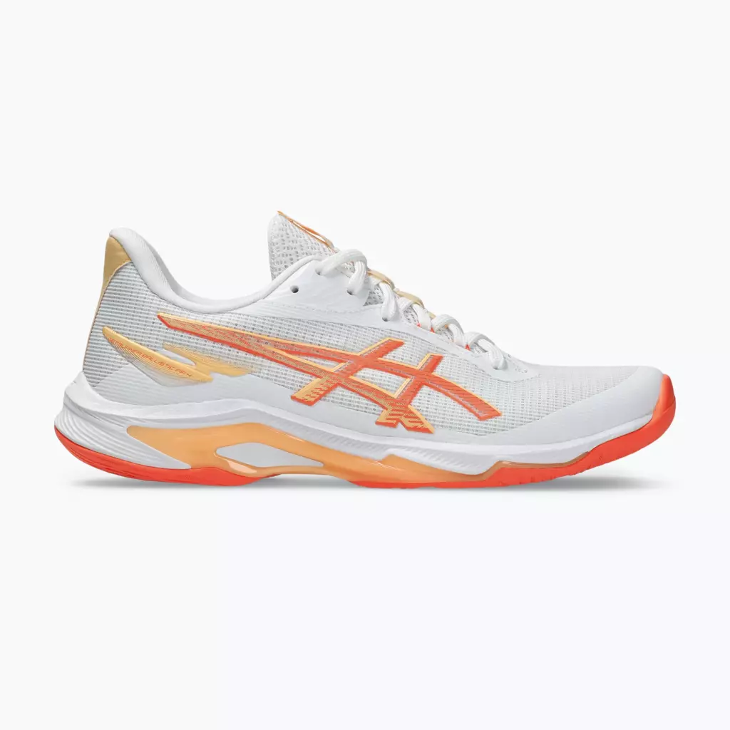 Кроссовки волейбольные ASICS Netburner Ballistic FF 4 white/vivid coral
