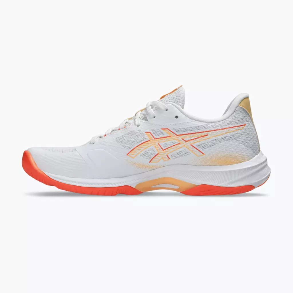 Кроссовки волейбольные ASICS Netburner Ballistic FF 4 white/vivid coral