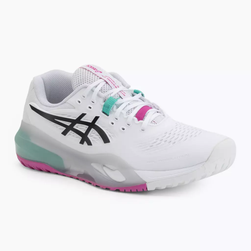 Теннисные Кроссовки ASICS Gel-Resolution X white/aurora green
