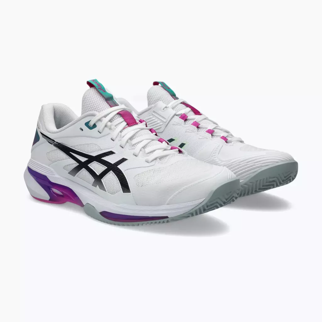 Теннисные Кроссовки ASICS Solution Speed FF 4 Clay white/digital sakura