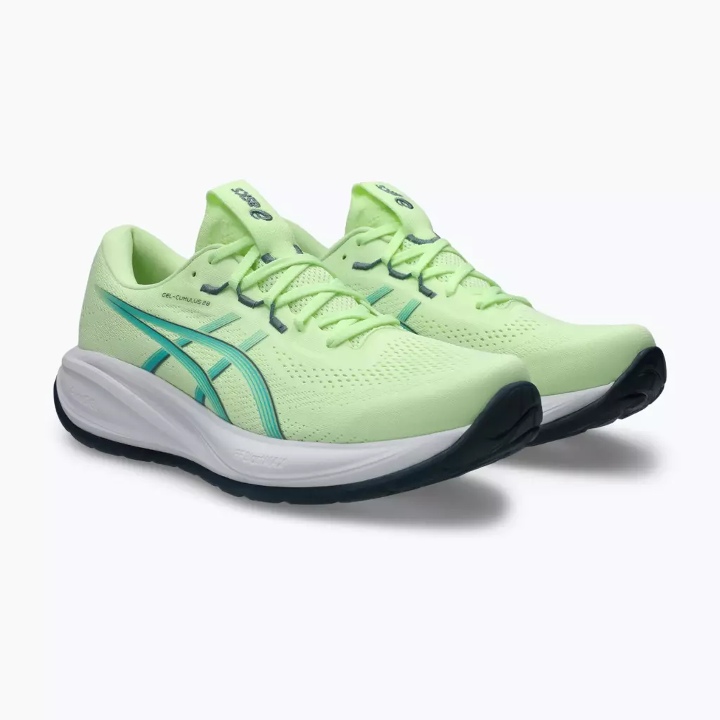 Кроссовки для бега ASICS Gel-Cumulus 28 illuminate yellow/energy aqua