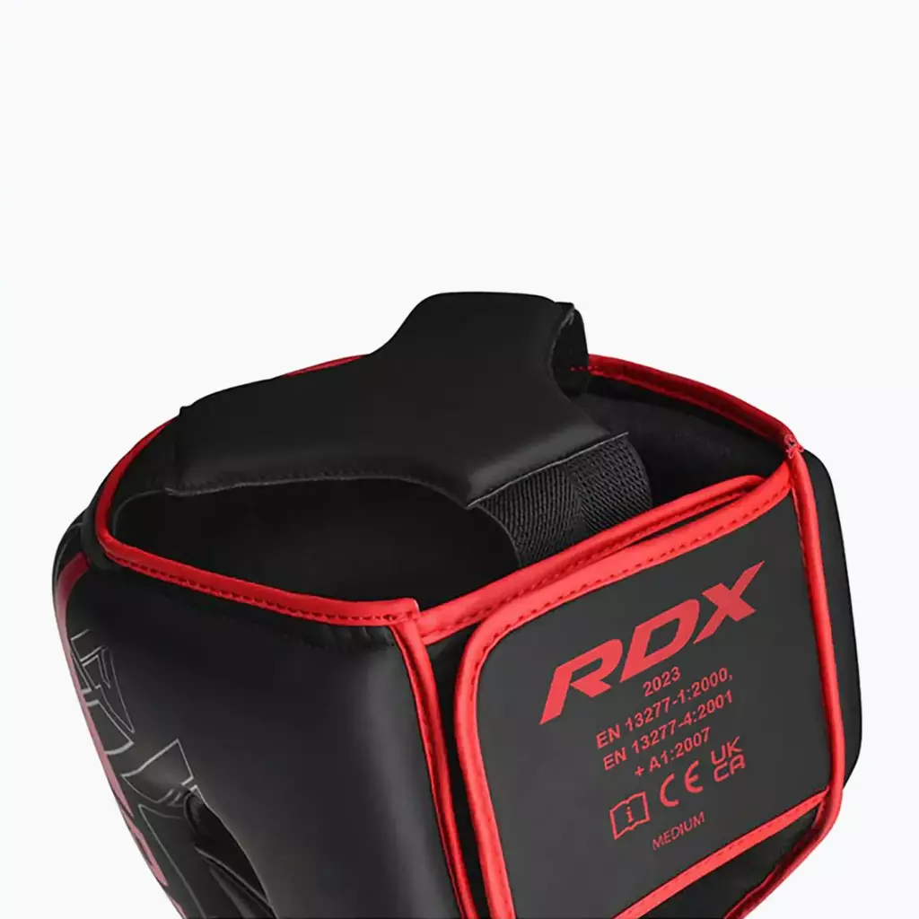 Боксёрский шлем RDX F6 красный