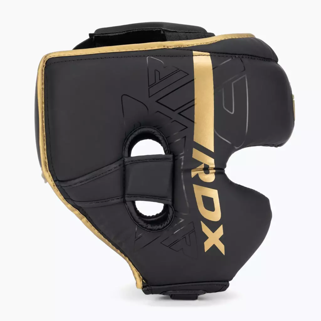 Боксёрский шлем RDX F6 золотой