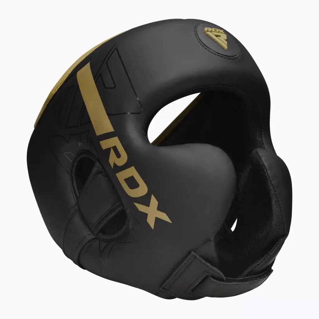 Боксёрский шлем RDX F6 золотой
