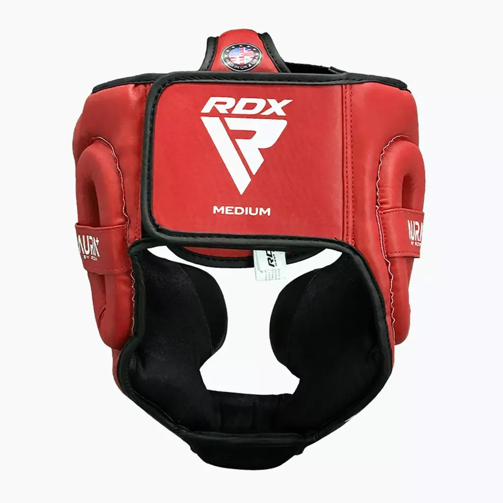 Боксёрский шлем RDX Head Guard Aura Plus T-17 red