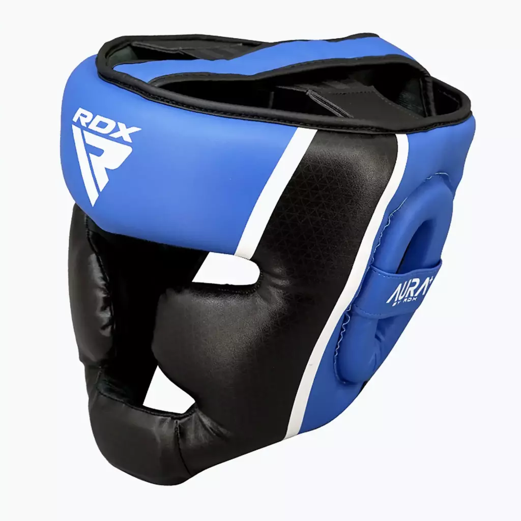 Боксёрский шлем RDX Head Guard Aura Plus T-17 blue
