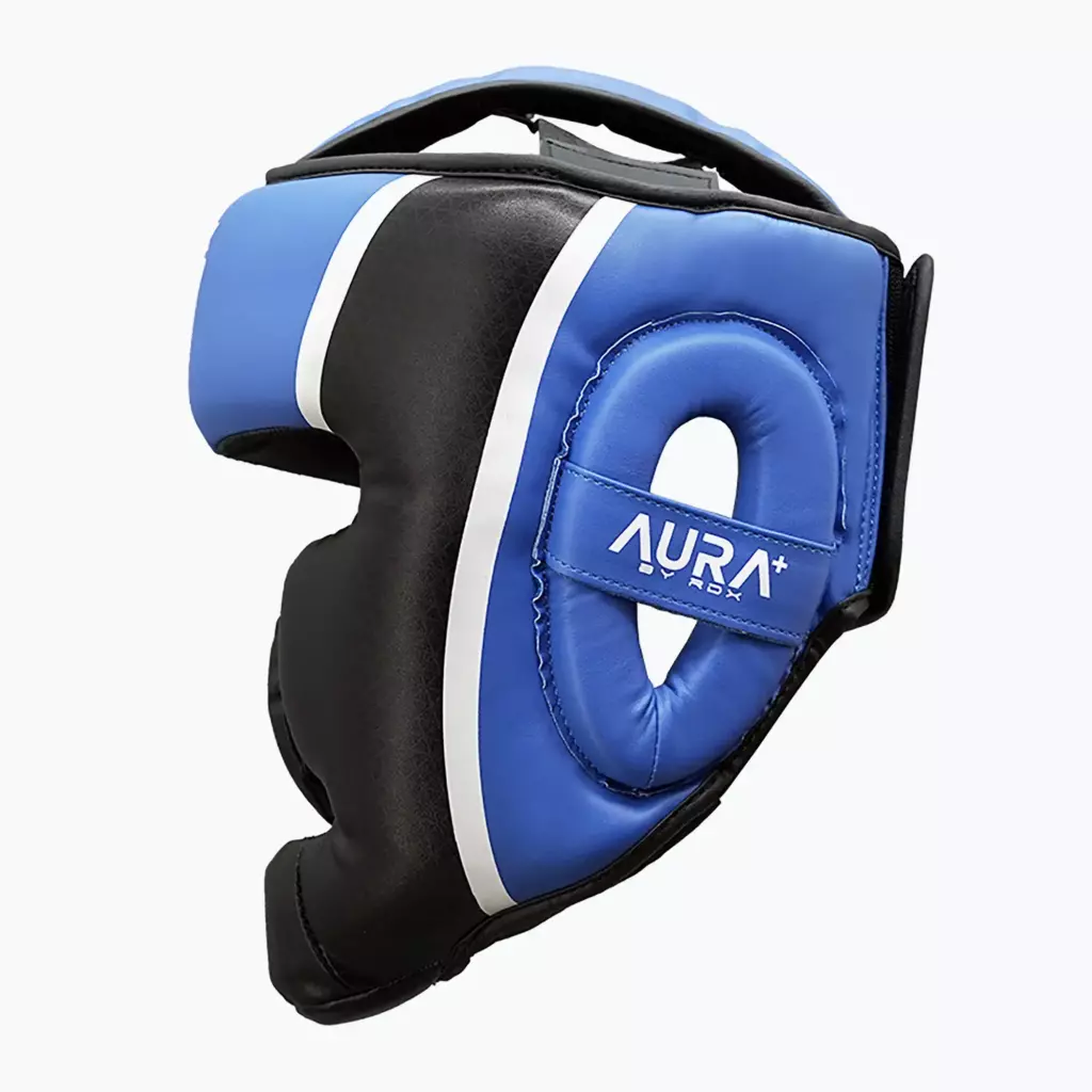 Боксёрский шлем RDX Head Guard Aura Plus T-17 blue