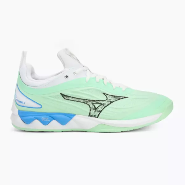 Кроссовки волейбольные Mizuno Wave Luminous 3 neo mint/black/frontier blue