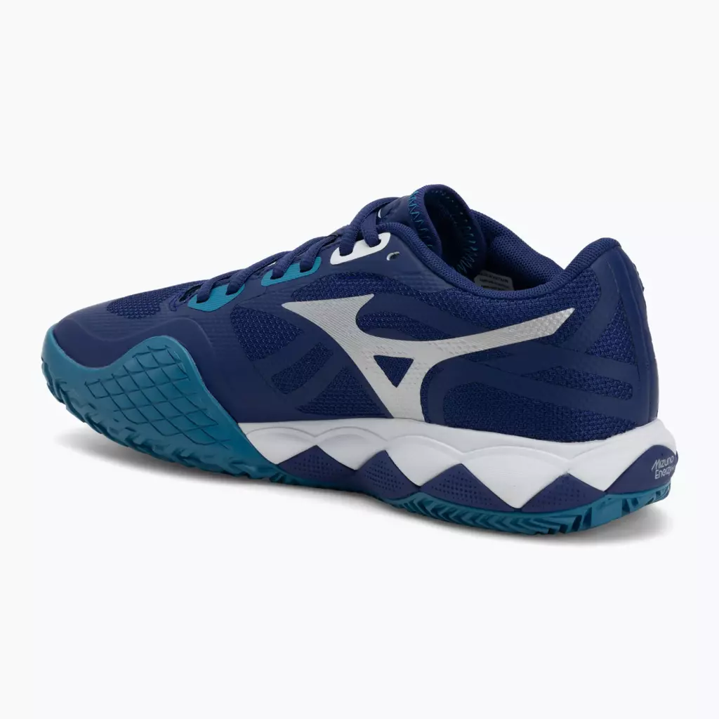 Теннисные кроссовки Mizuno Wave Enforce Tour 2 CC bellwether blue/ white/ fjord blue
