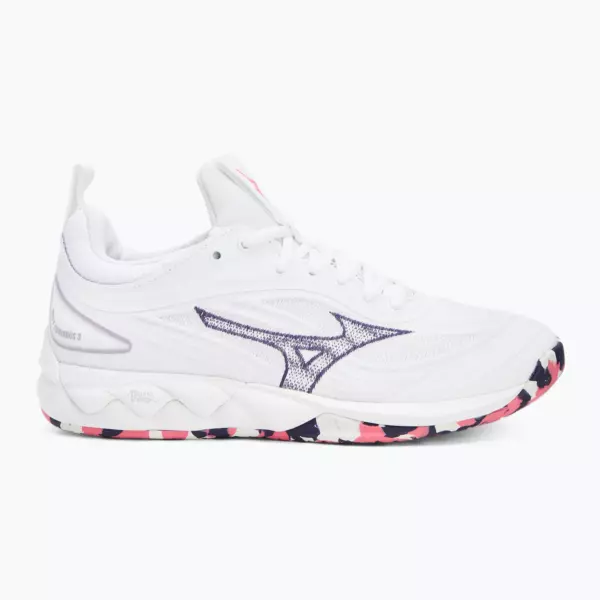 Кроссовки волейбольные Mizuno Wave Luminous 3 white/violet indigo/camellia rose