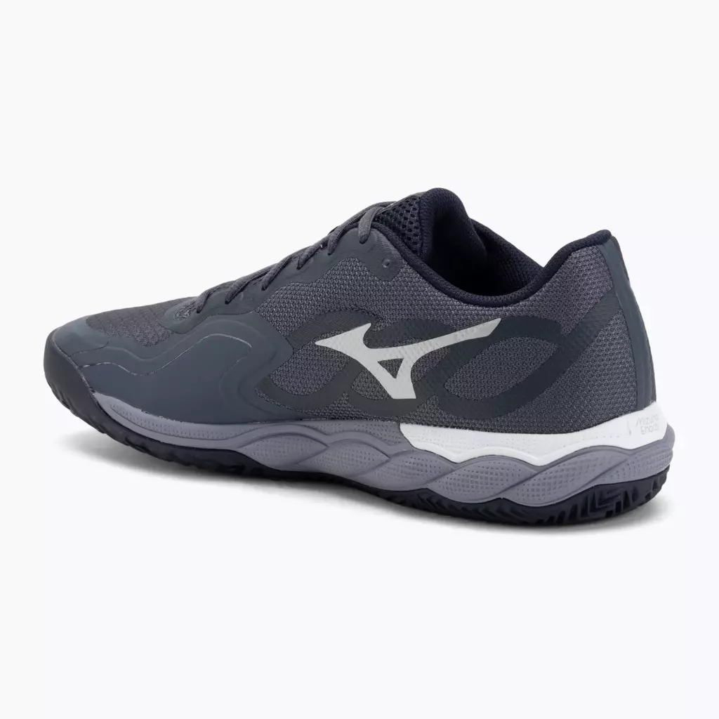 Теннисные кроссовки Mizuno Wave Enforce Court CC odyssey gray/white/blue granite
