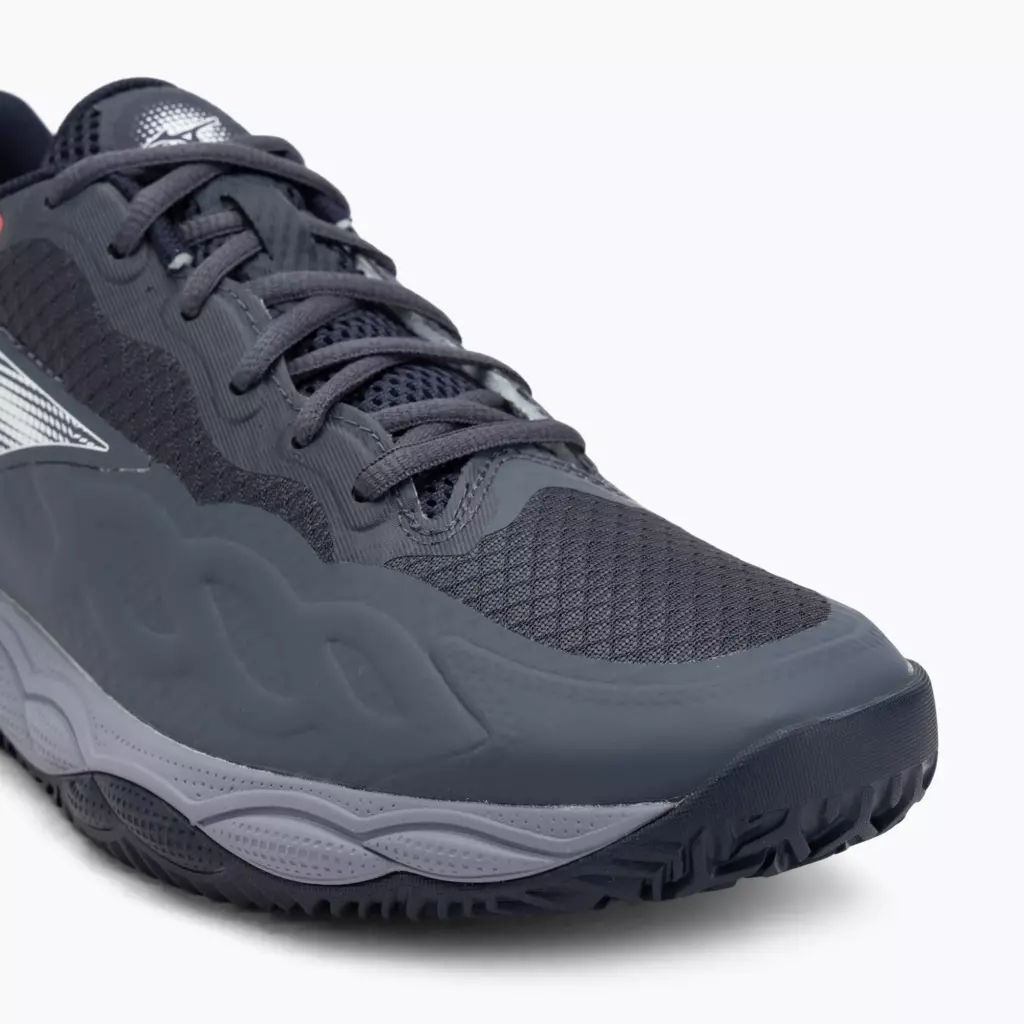 Теннисные кроссовки Mizuno Wave Enforce Court CC odyssey gray/white/blue granite